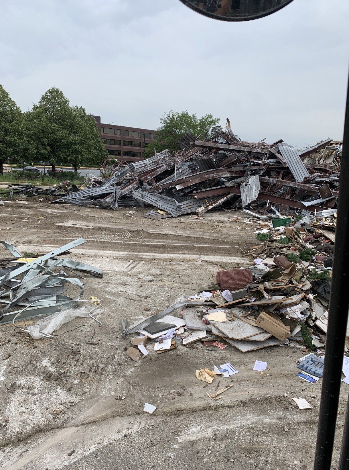 Demolition debris cleanup