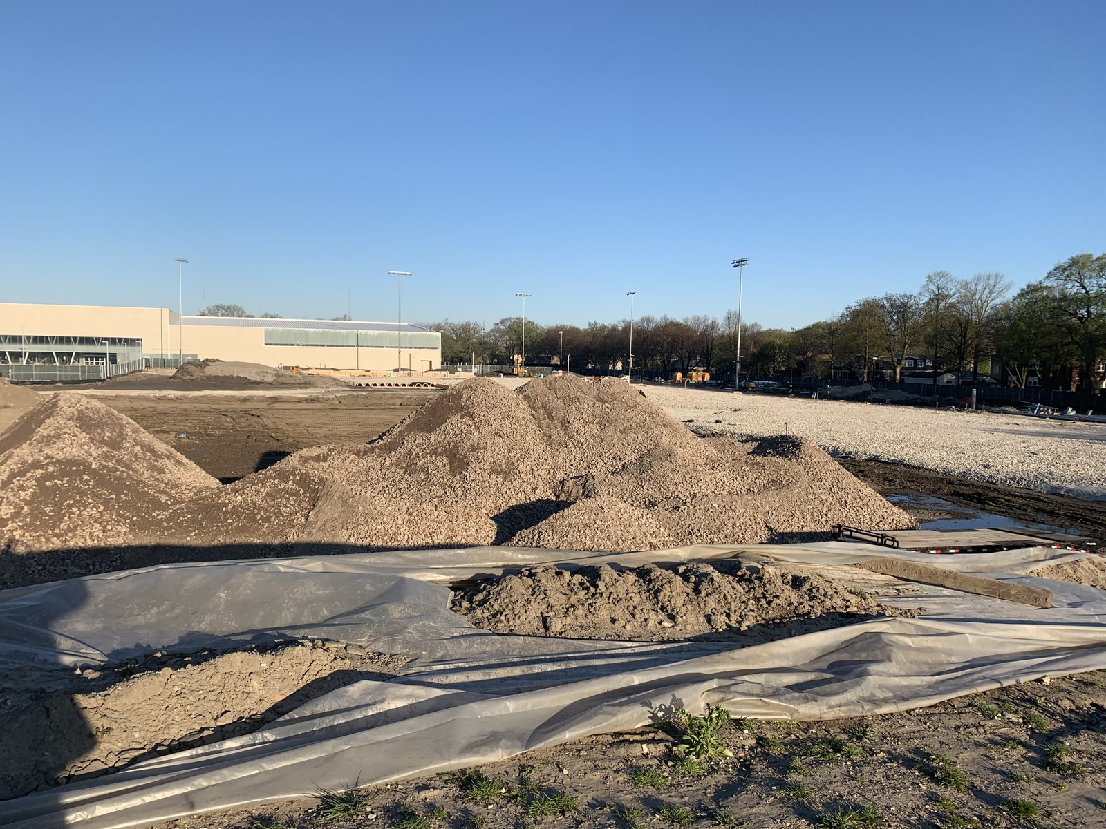 Prepared site after demolition